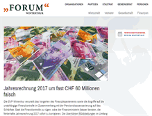 Tablet Screenshot of forumwinterthur.ch